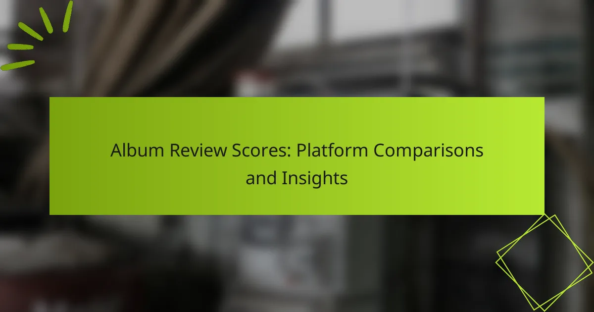 Album Review Scores: Platform Comparisons and Insights