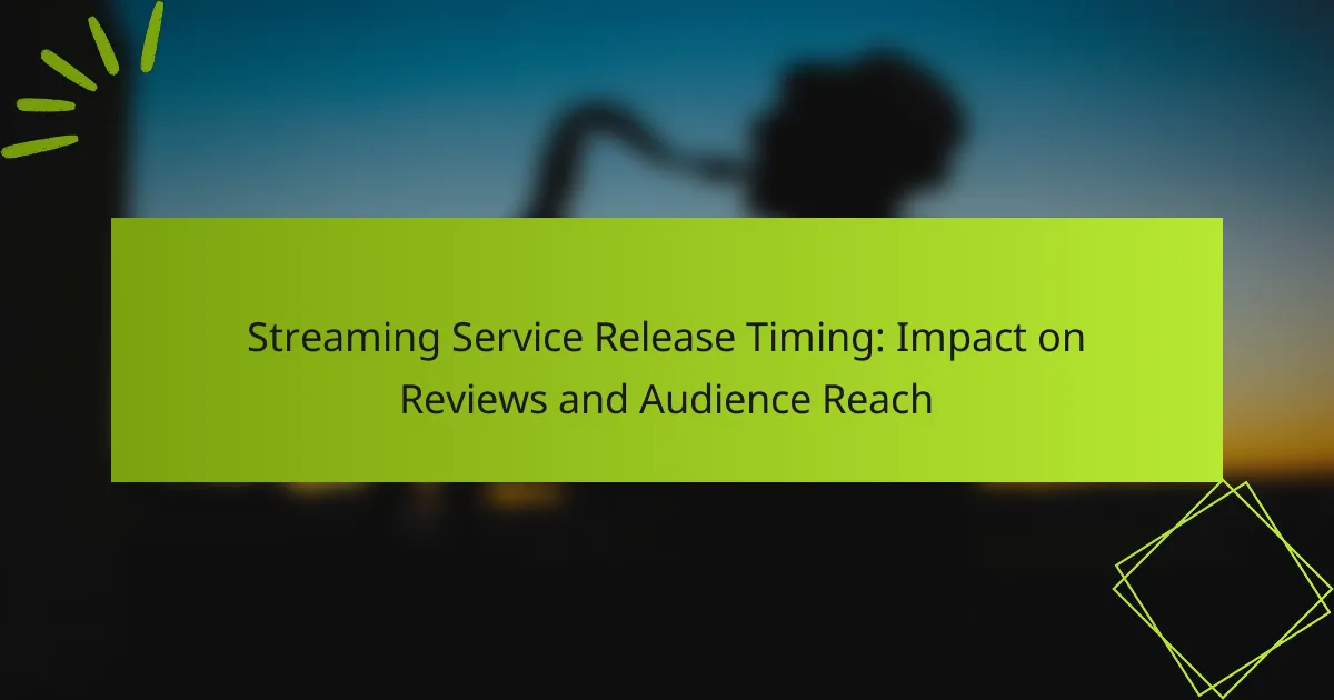 Streaming Service Release Timing: Impact on Reviews and Audience Reach