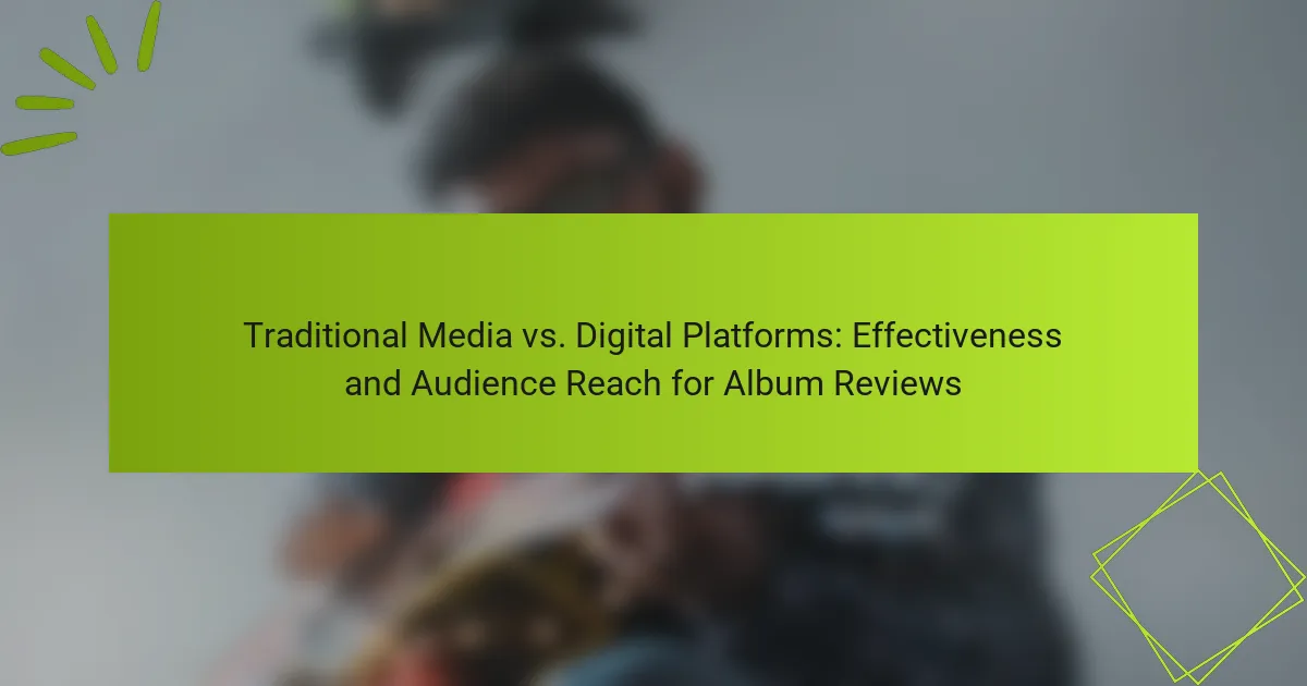 Traditional Media vs. Digital Platforms: Effectiveness and Audience Reach for Album Reviews